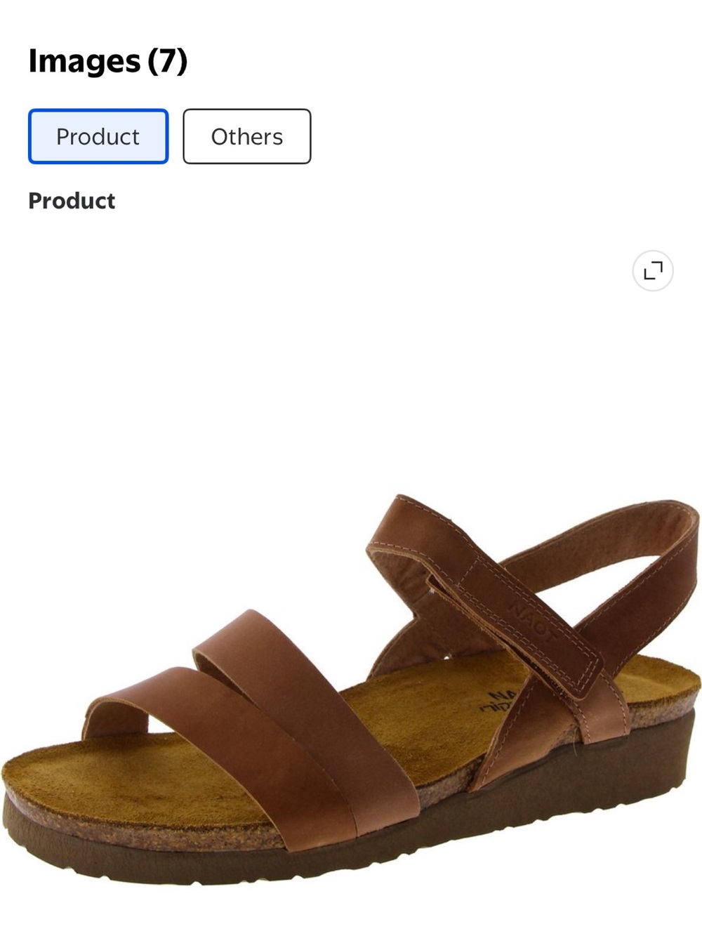 Naot Kayla Wedge Brown Leather Double-Strap Slingback Sandal 10